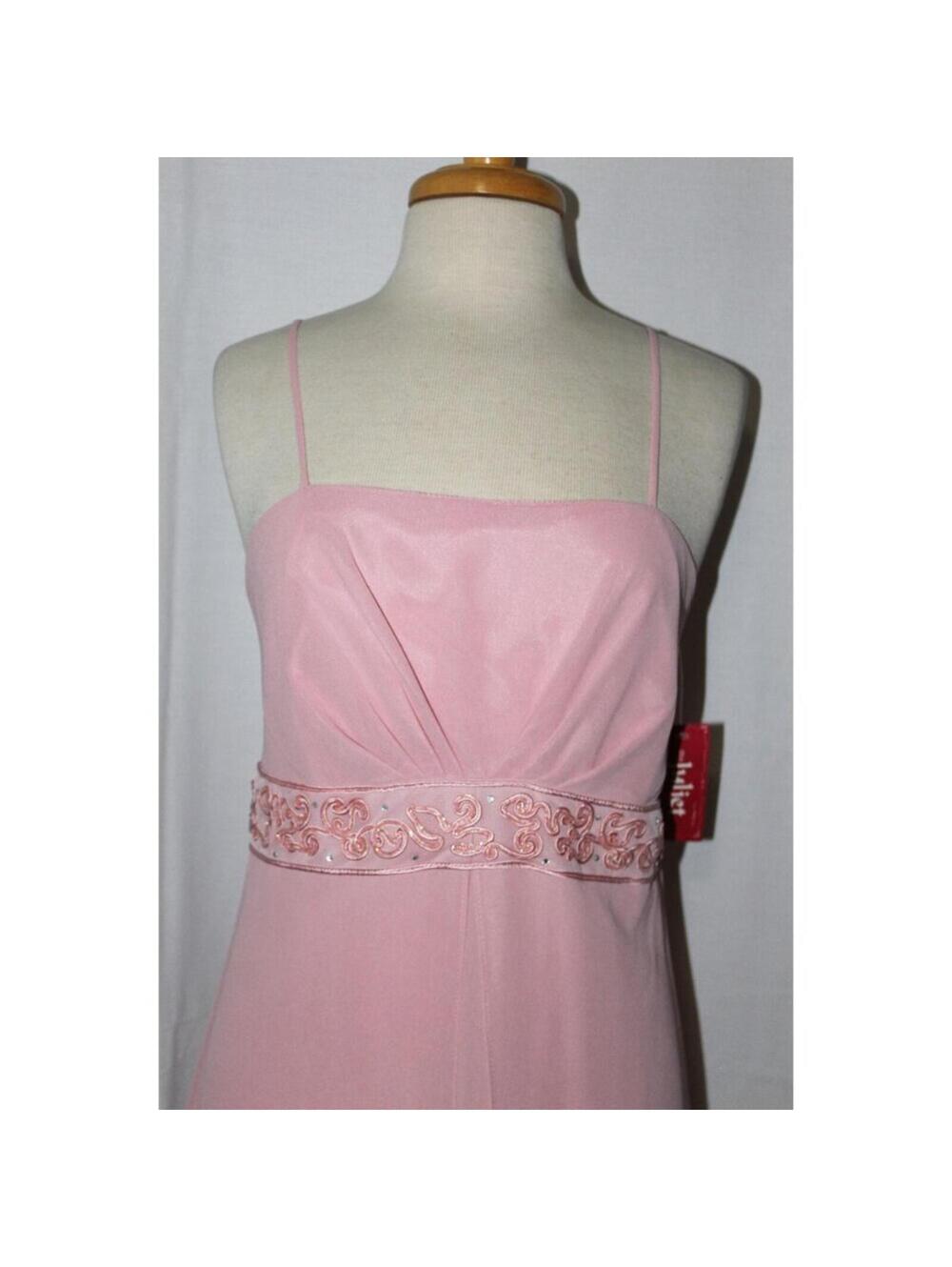 NWT Juliet #1954 Pebble Georgette Bridesmaid Dress-Sizes 2X DUSTY ROSE - Picture 4 of 5